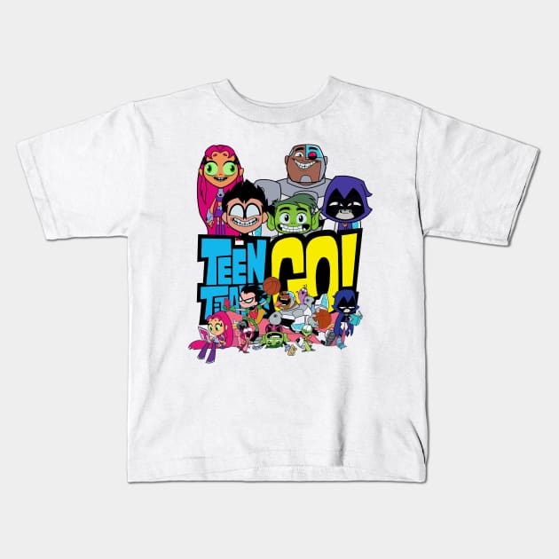 Teen Titans Go Kids T-Shirt by thebeatgoStupid